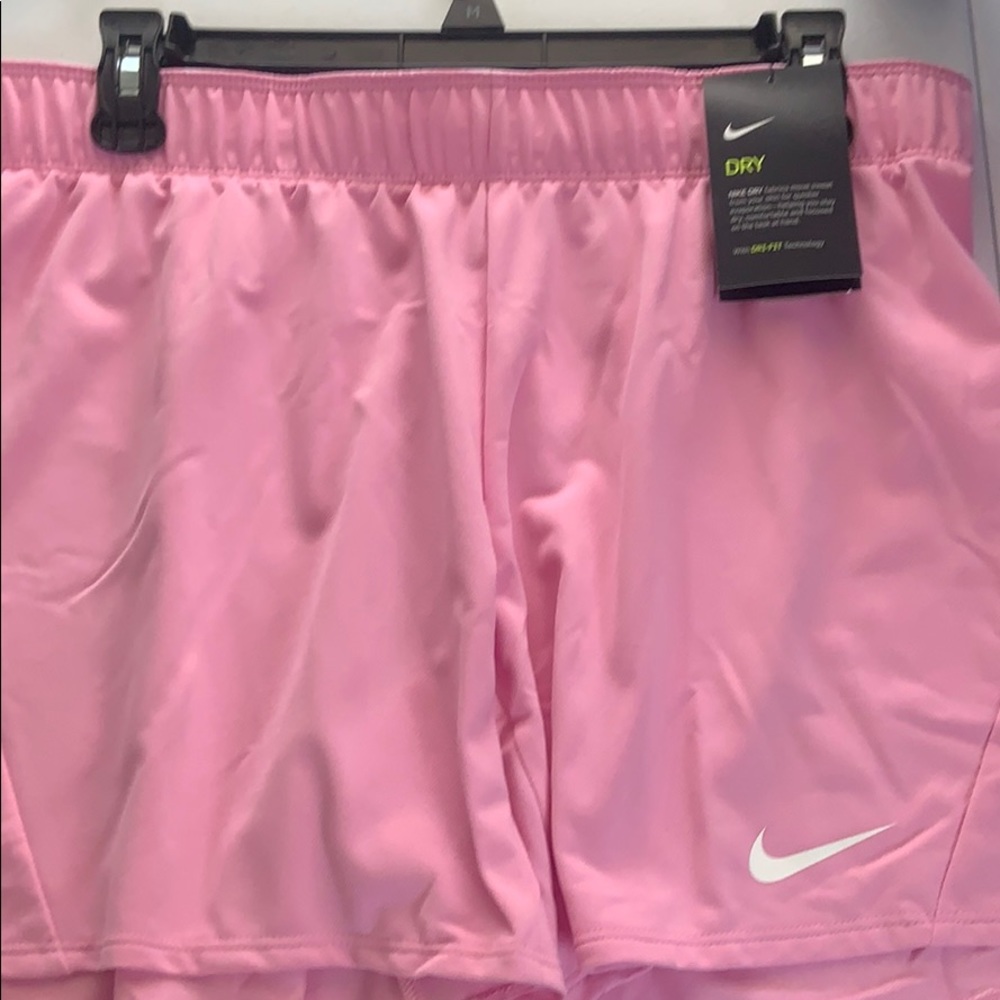 Nike dry fit pink shorts